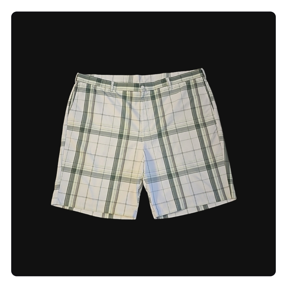 PGA Tour Pro Series Men's Plaid Golf Shorts Size 48
